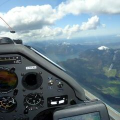Flugwegposition um 13:09:14: Aufgenommen in der Nähe von Landkreis Bad Tölz-Wolfratshausen, Deutschland in 2597 Meter
